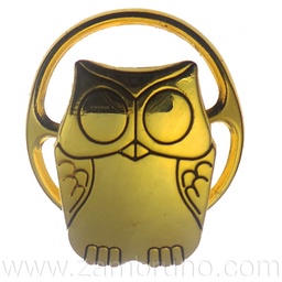 [N537010] APLIQ.PAÑUELO ORO BUHO  2212