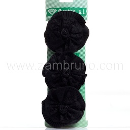 [O653055] PASADOR MOÑAS RASO PLISADO     1x3 UD  *