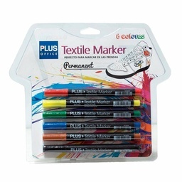 [B584001] ROTULADOR TEXTIL 188005 BLISTER SURTIDO 6 UDS.